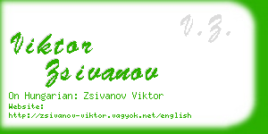 viktor zsivanov business card